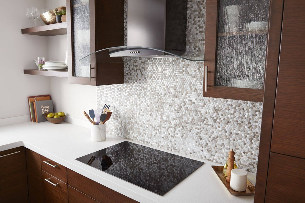Black Stainless Concave Glass Wall Mount Range Hood B915