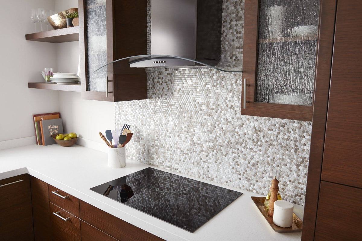 Black Stainless Concave Glass Wall Mount Range Hood B915
