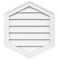 Vertical Peaked Surface Mount PVC Gable Vent C80357