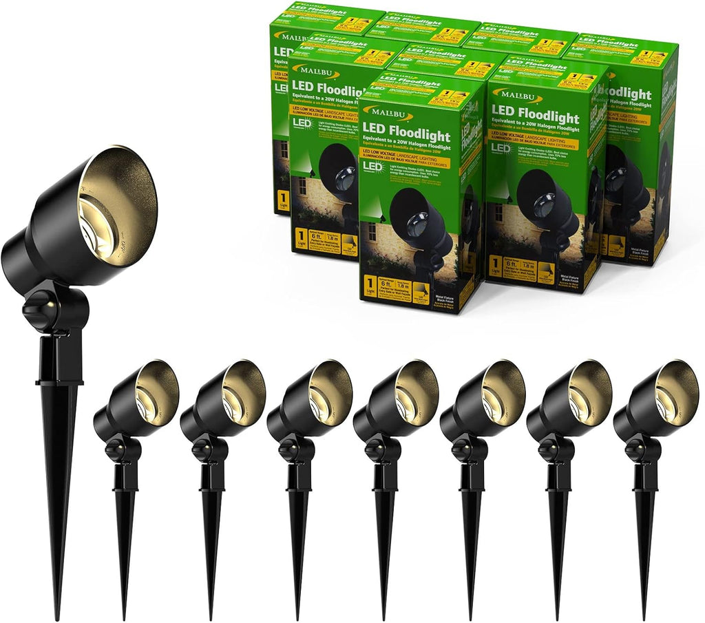 Low Voltage LED Outdoor Landscape Floodlight 8 Pack K56649