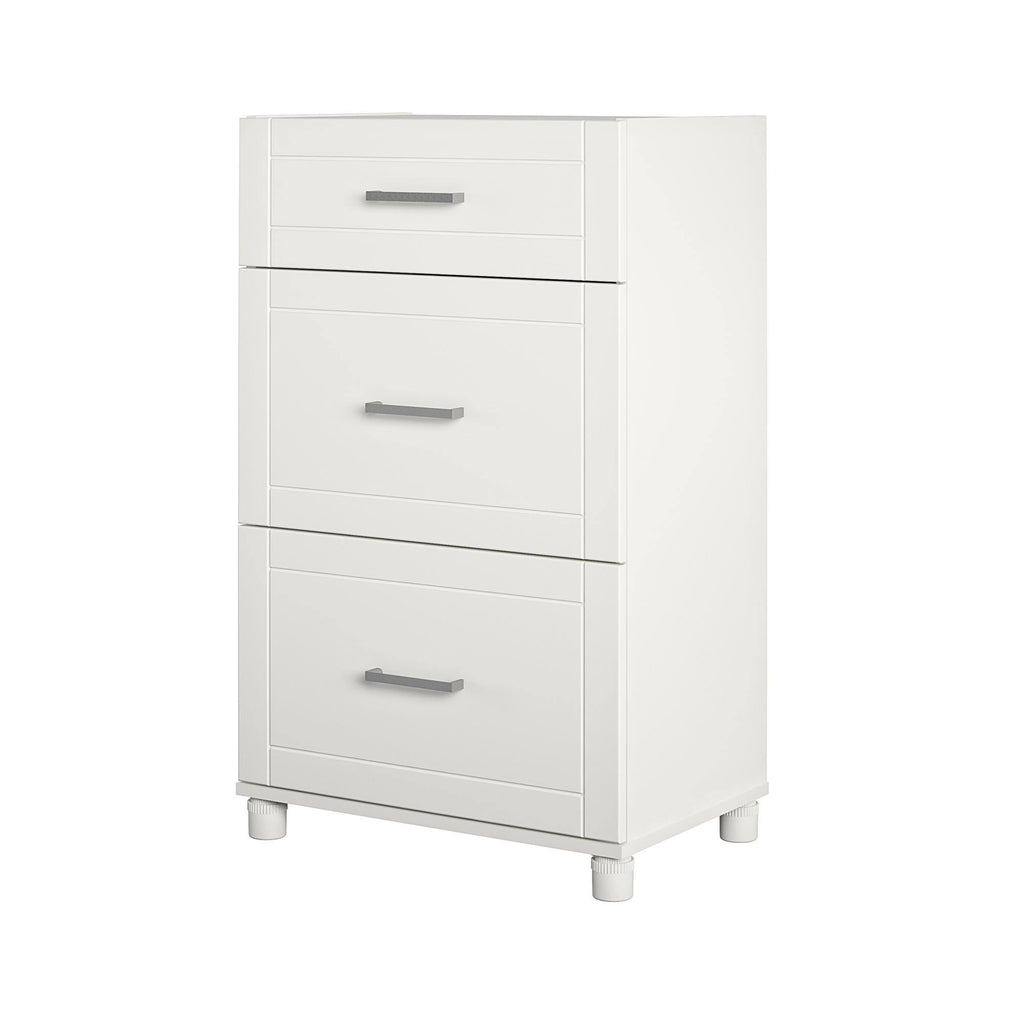 3 Drawer White Base Cabinet Z97411