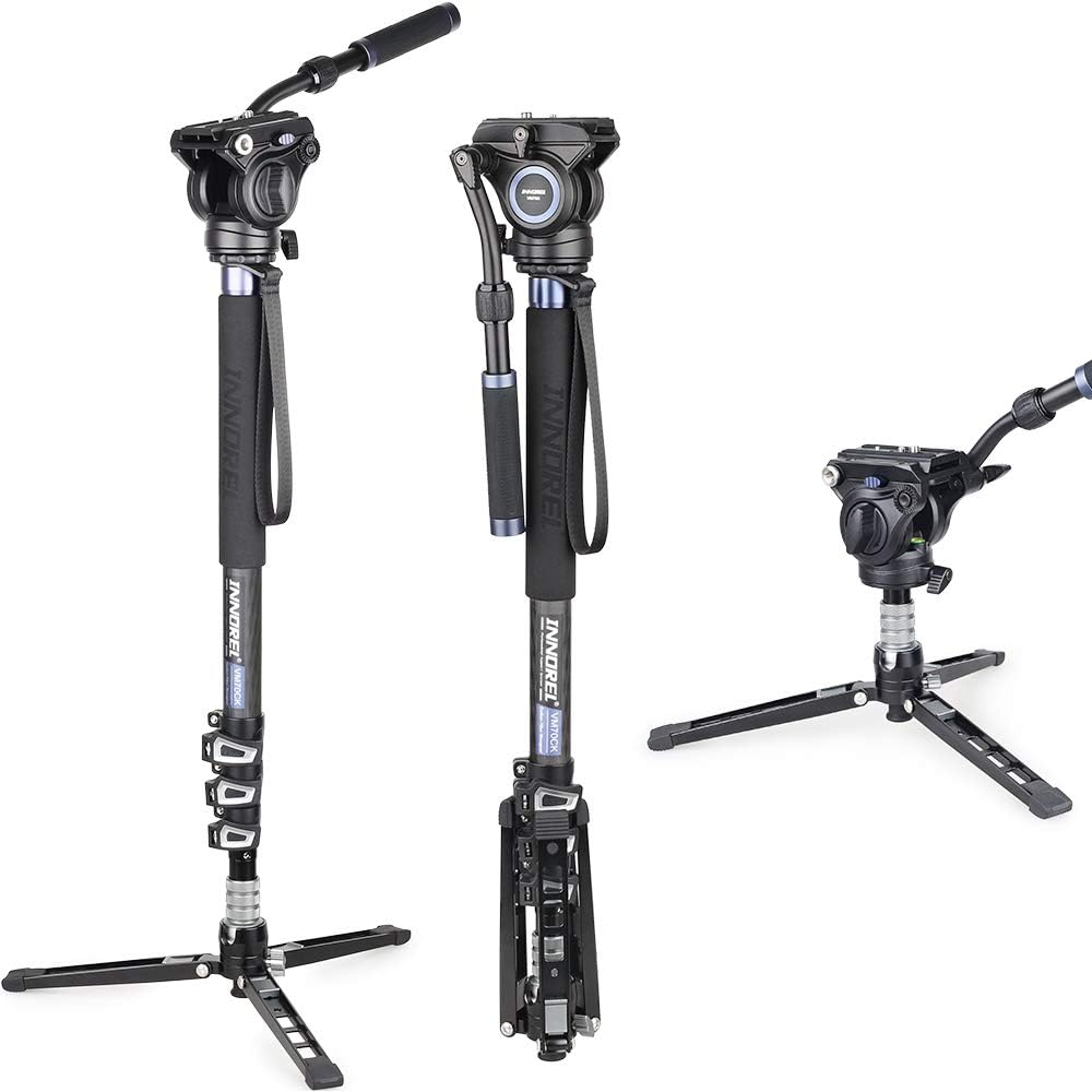 Video Monopod Kit with Aluminum Fluid Head and Tripod Base F410162