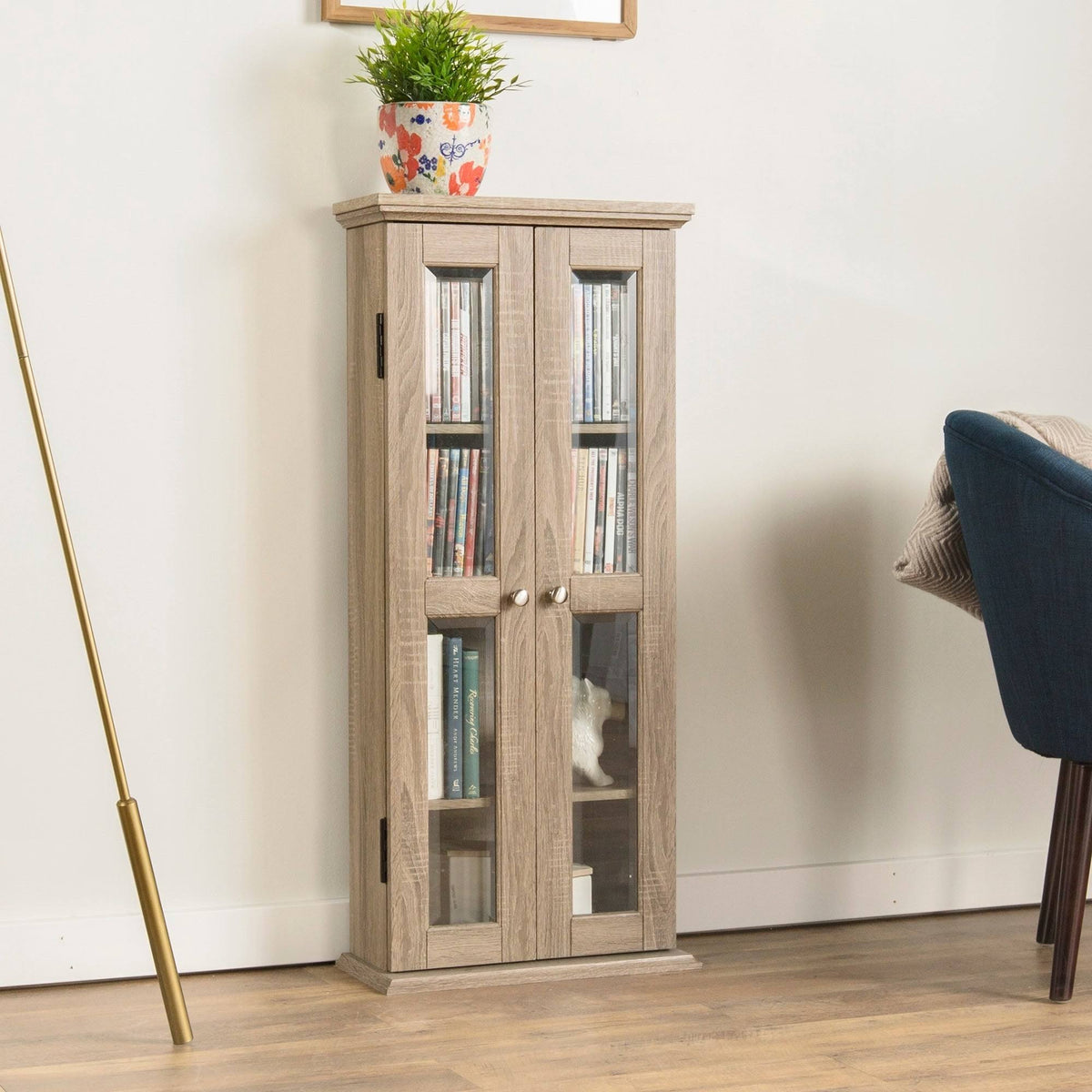 41-Inch Tall 2-Door Media Storage Cabinet Y4129