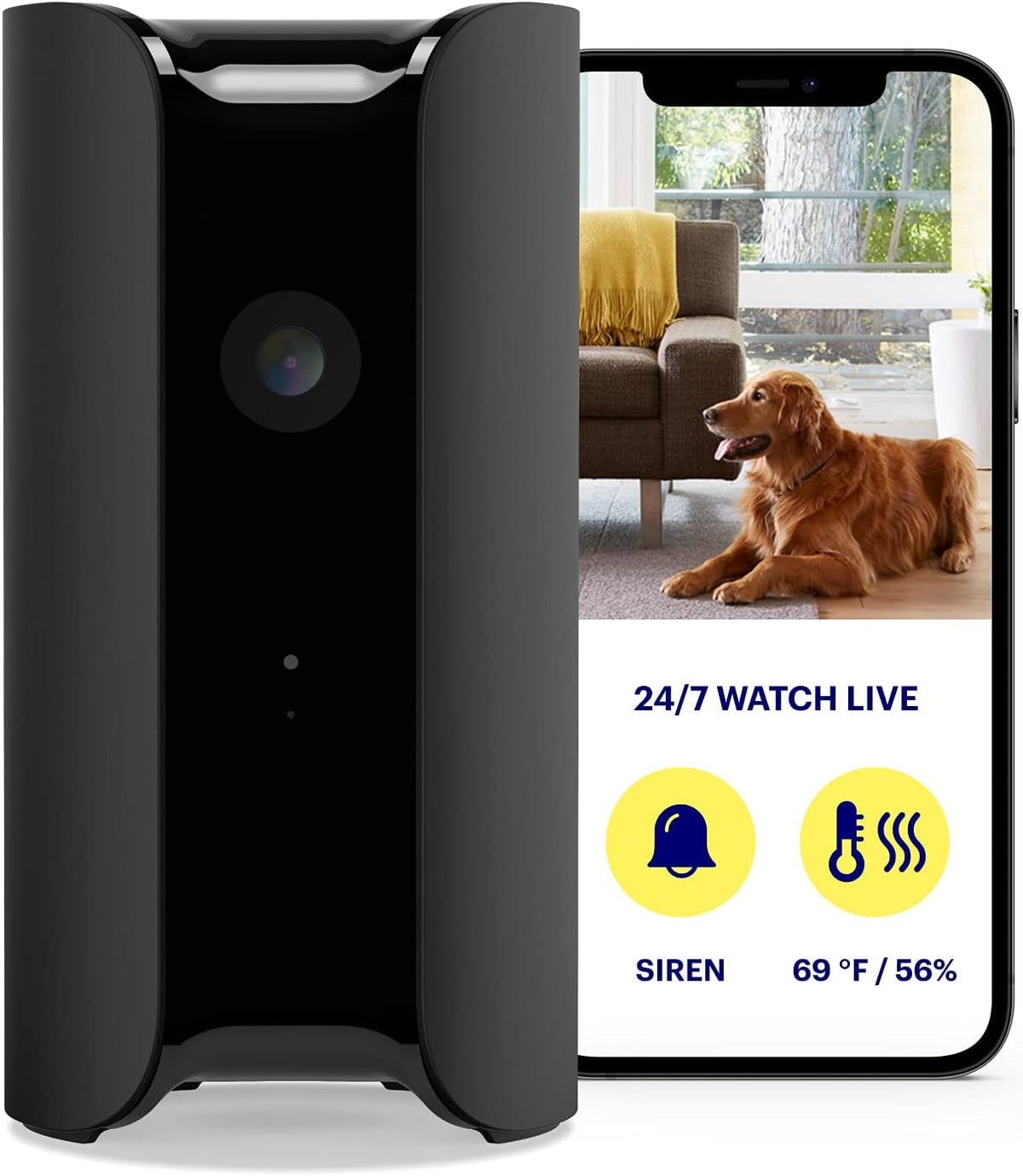 Indoor Home Security Camera with Climate Monitor, 1080p HD, 2-Way Talk M24086