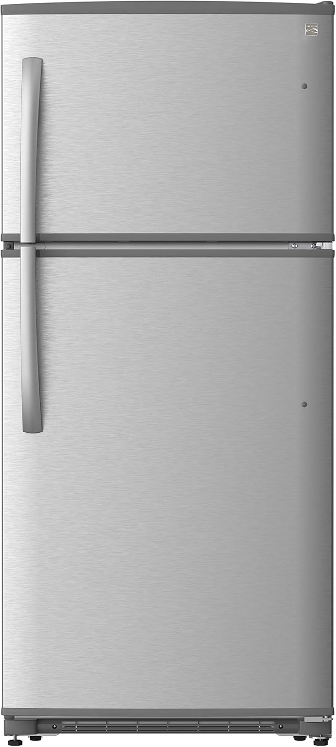30 Top-Freezer Refrigerator 18 Cubic Ft. Stainless Steel J269452