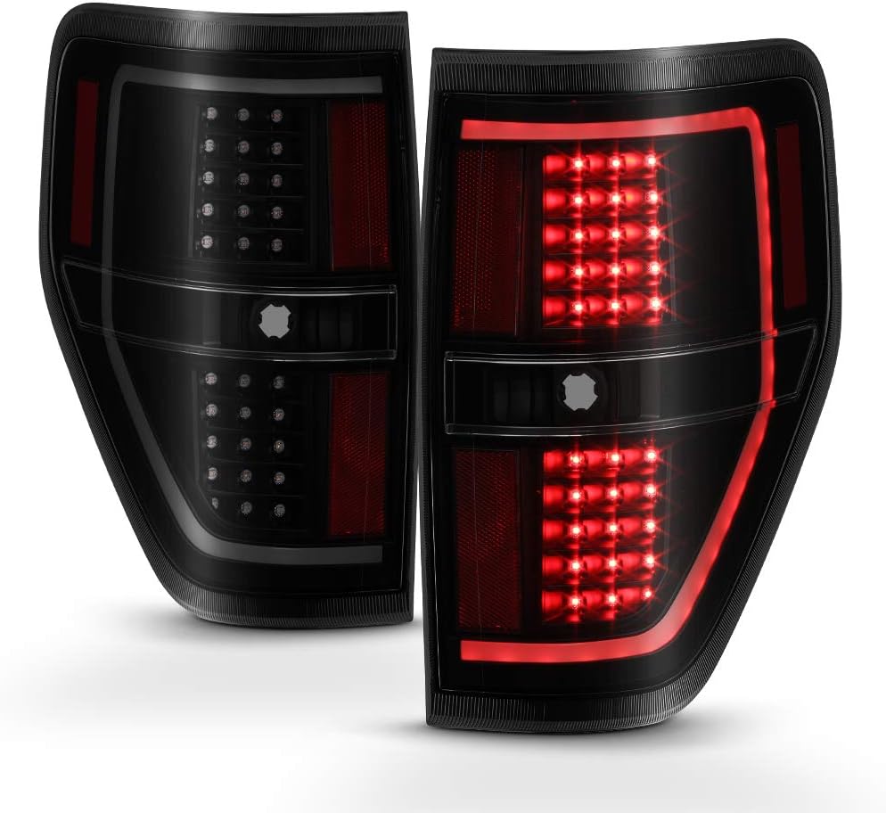Black Smoke LED Tail Lights Brake Lamps Driver & Passenger Side D1724