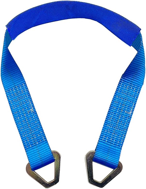 Black Motorcycle Tie Down Axle Straps with Protective Sleeve 12 PK S490