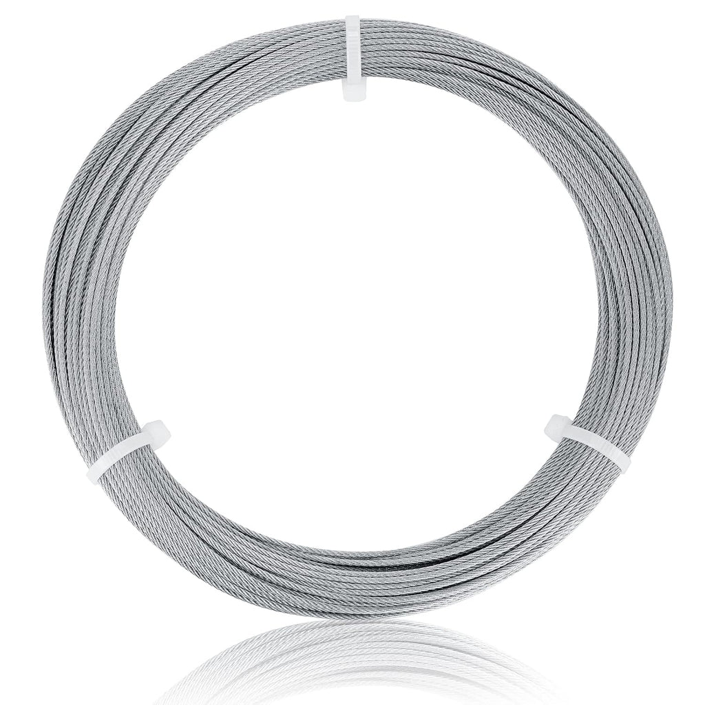 1/8 304 Stainless Steel Wire Rope 33FT O50225