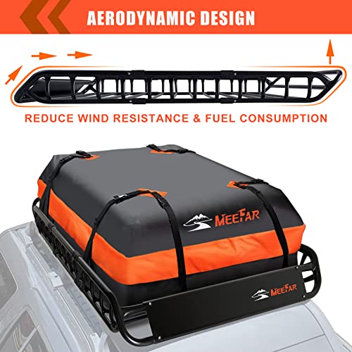 Folding Hitch Mount Cargo Carrier Basket 60" X 20" X 6" with Waterproof Cargo Bag B279487