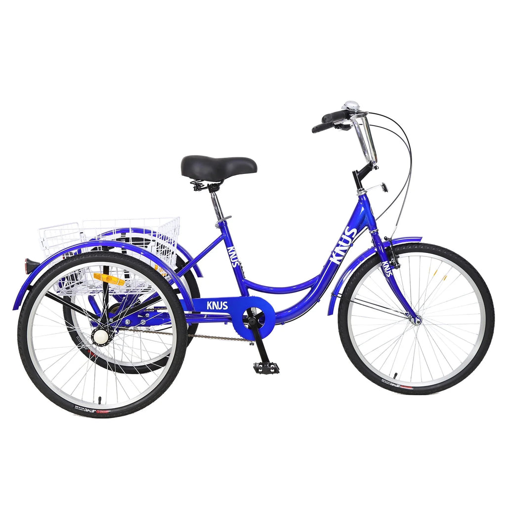 26 Inch Single Speed Adult Tricycle with Shopping Basket M1752