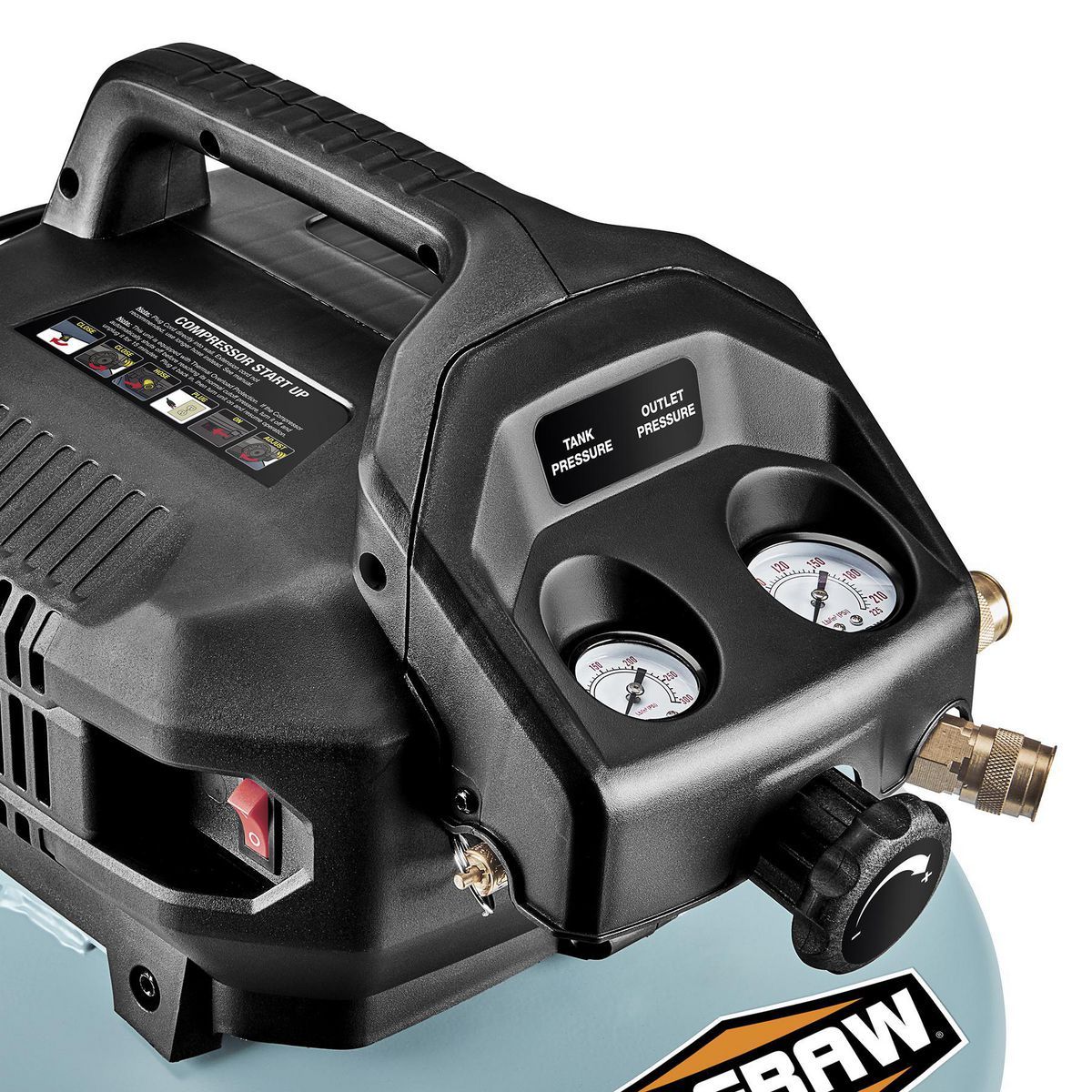 6 Gallon 150 PSI Oil-Free Pancake Air Compressor L527948