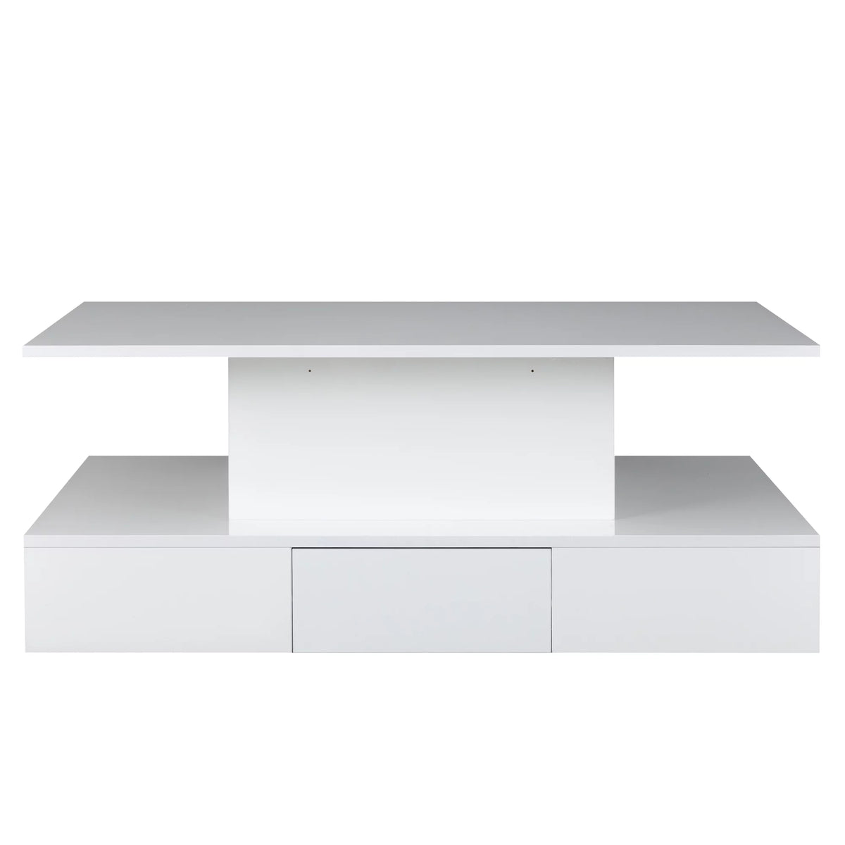 White LED Coffee Table with 4 Drawers U5705