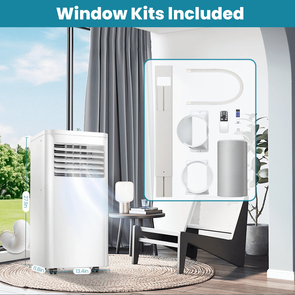 Portable Air Conditioner 5000BTU 3-in-1 White S944284