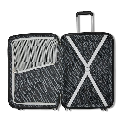 Hardshell Luggage Set 2 Piece Set 20/28" Spinner Wheels Expandable Black E53323