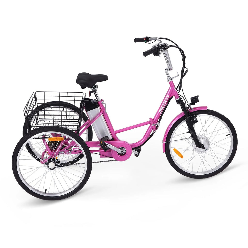 Electric Tricycle 7 Speeds 36V 10Ah Large Basket H82788