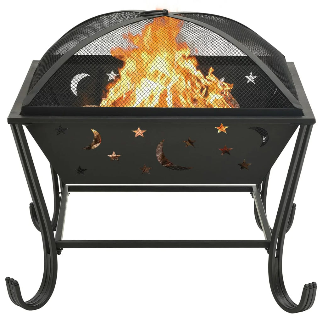 Fire Pit with Poker 24.4 XXL Steel Z5630