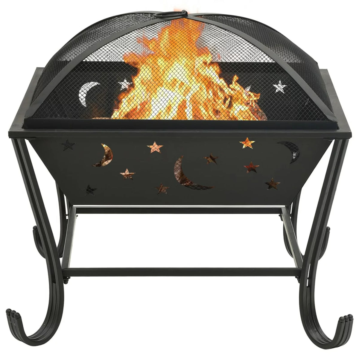 Fire Pit with Poker 24.4 XXL Steel Z5630