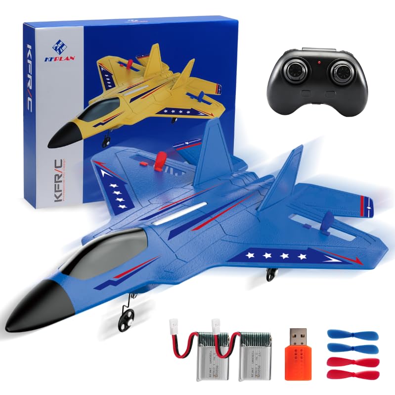 2.4GHz Remote Control Airplane with Gyro Stabilizer LED Light Red O21120