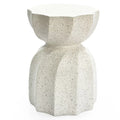 Off White Gray Cement Indoor Outdoor Side and End Table Z6028
