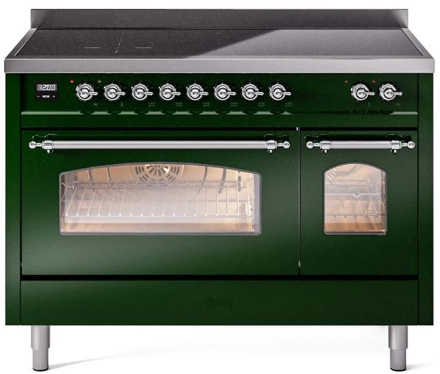 48 Induction Range with Electric Oven in Emerald Green F438