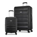 Hardshell Luggage Set 2 Piece Set 20/28" Spinner Wheels Expandable Black E53323
