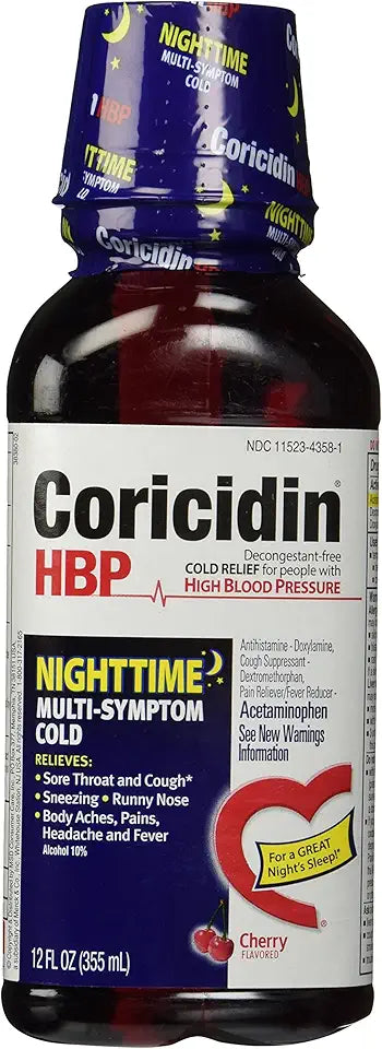 Nighttime Multi-Symptom Cold Liquid Cherry 12 oz O12268