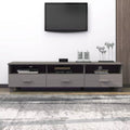 Gray Solid Wood Pine TV Stand X481187