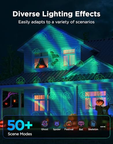 Outdoor Projector Light with 16 RGB Patterns IP65 Waterproof G963