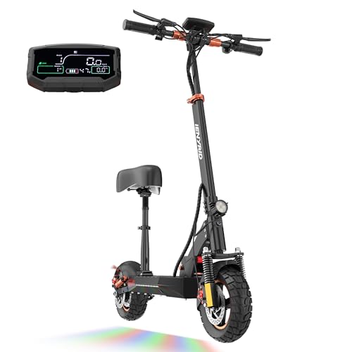 800W Motor 10" Pneumatic Tire Foldable Electric Scooter with Seat N453