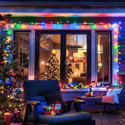 500 LED Orange and Purple Halloween String Lights L36532