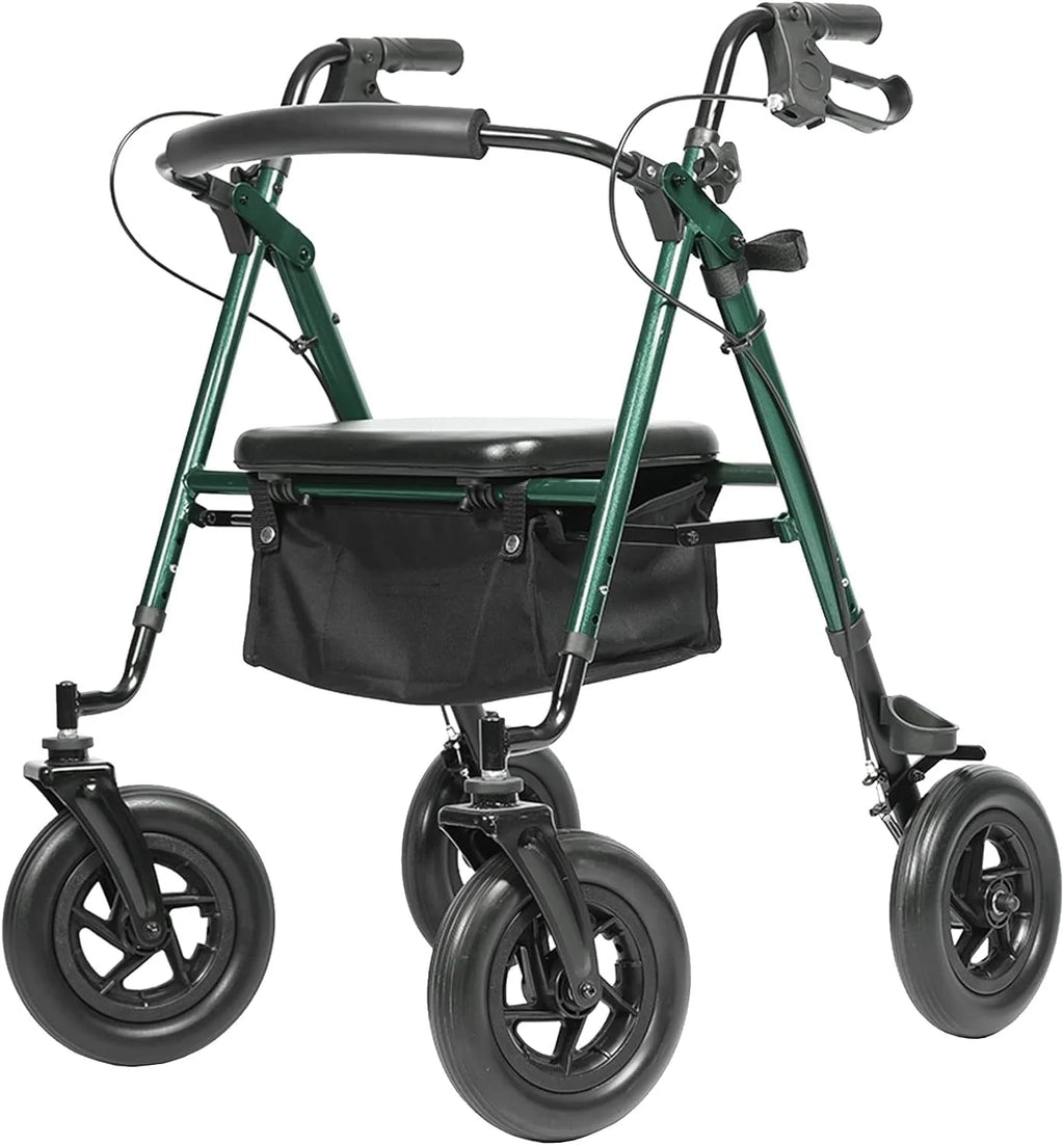 All-Terrain Rollator Walker with 10" Rubber Wheels Y3957