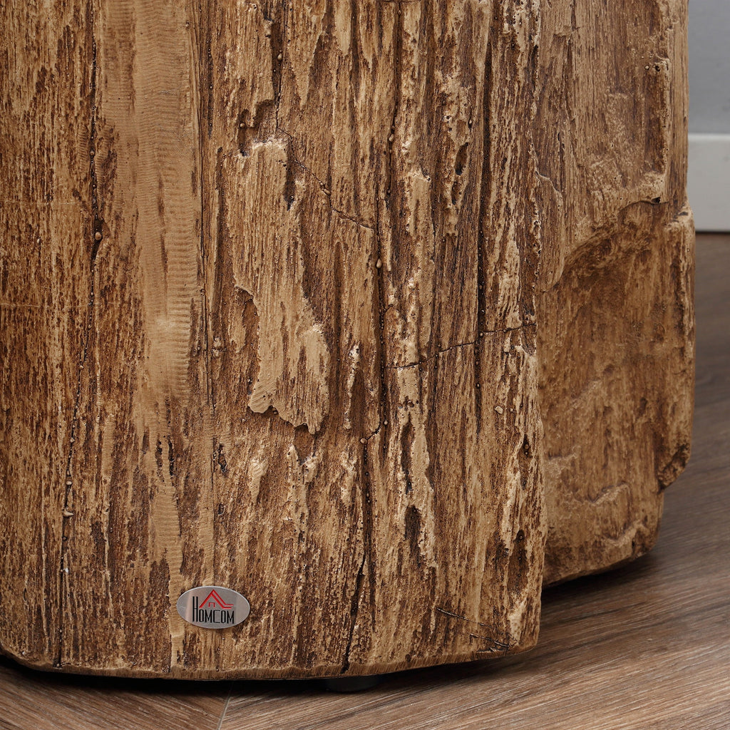 Natural Wood Grain Round Side Table X379948