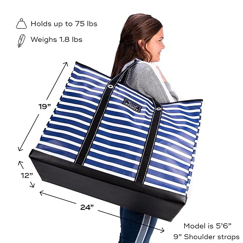 Extra Large Tote Bag with Zipper Closure and Handles Z981