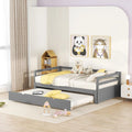 Grey Wood Daybed with Pull Trundle X379