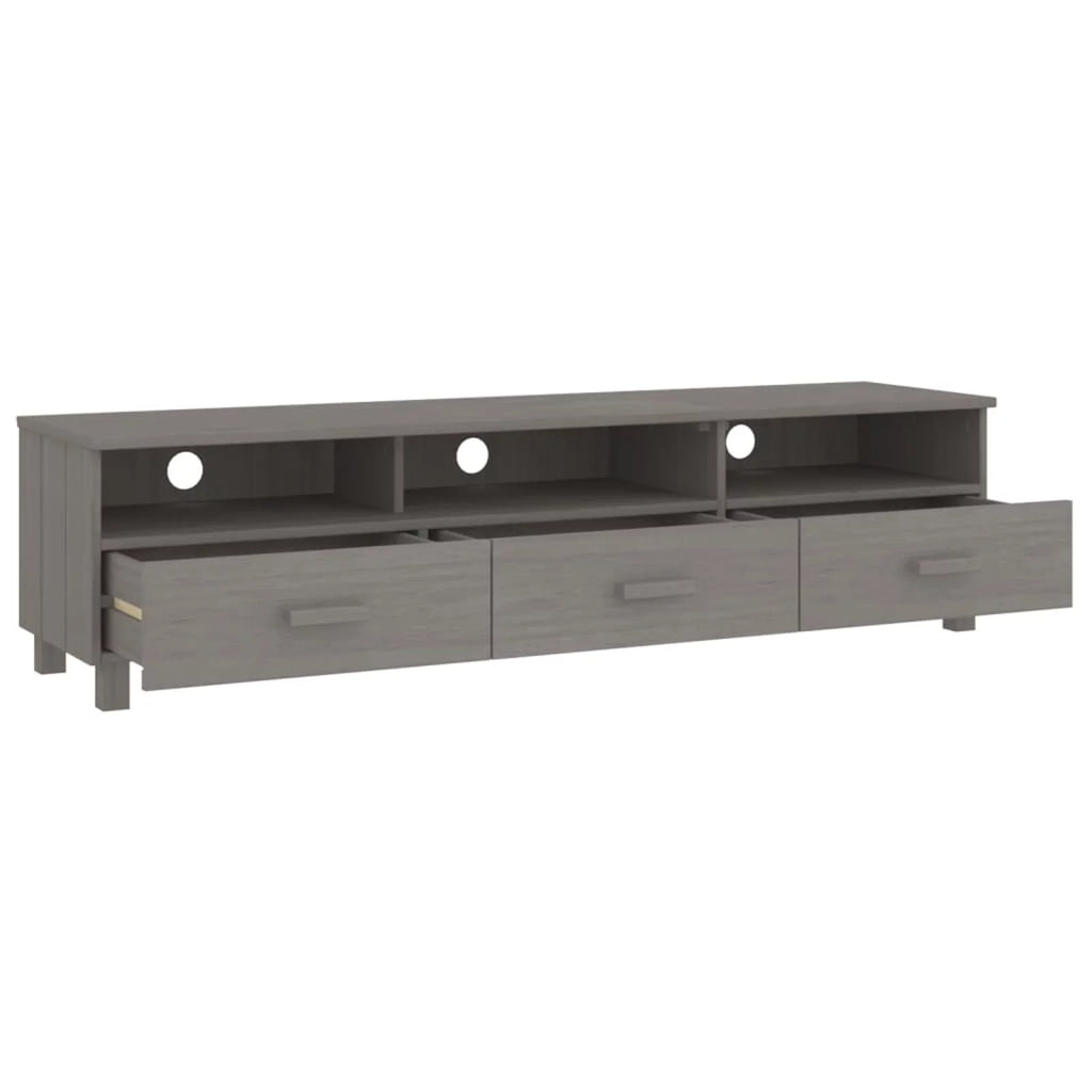 Gray Solid Wood Pine TV Stand X481187