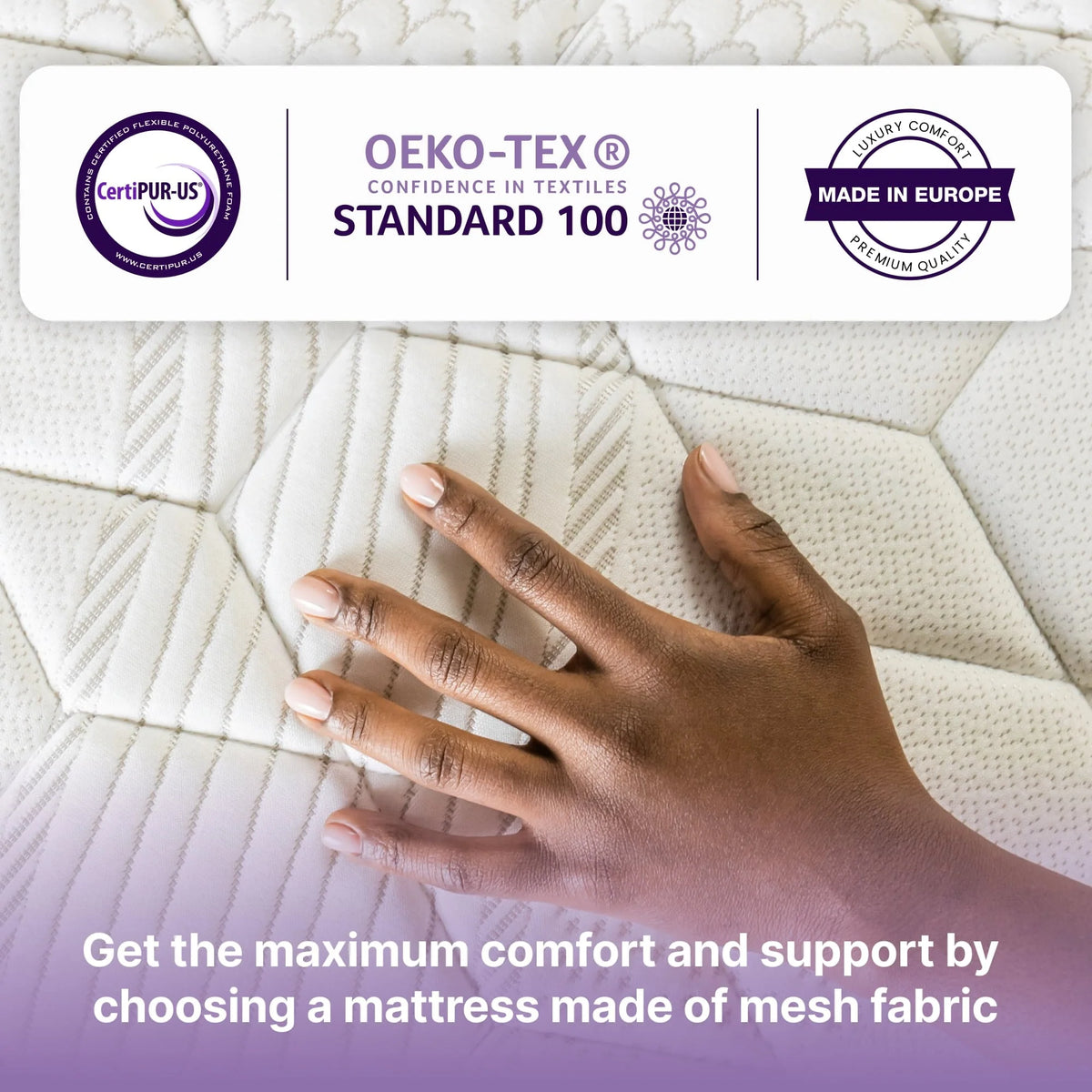 Queen Size Hybrid Memory Foam Pocket Spring Mattress X208212