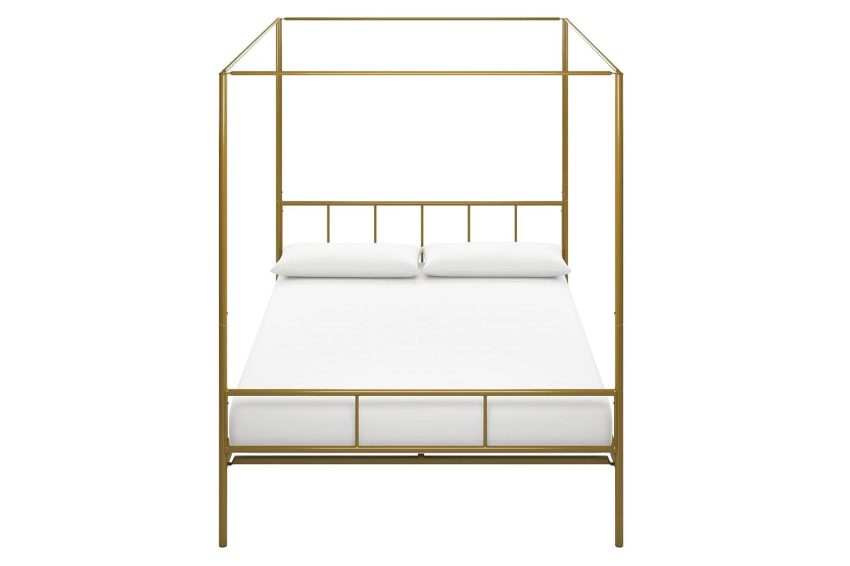 Queen Black Metal Canopy Platform Bed Frame P780