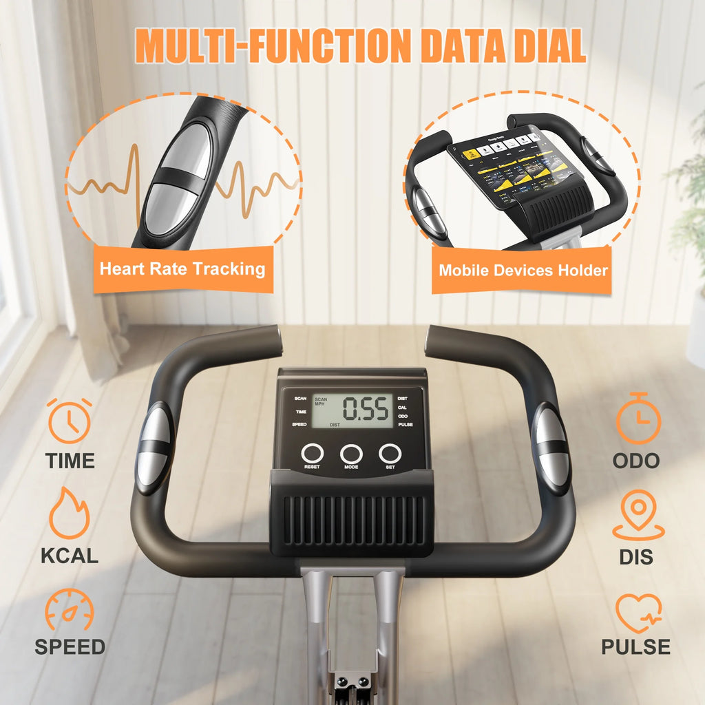 Folding Exercise Bike 16-Level Magnetic Resistance H33133