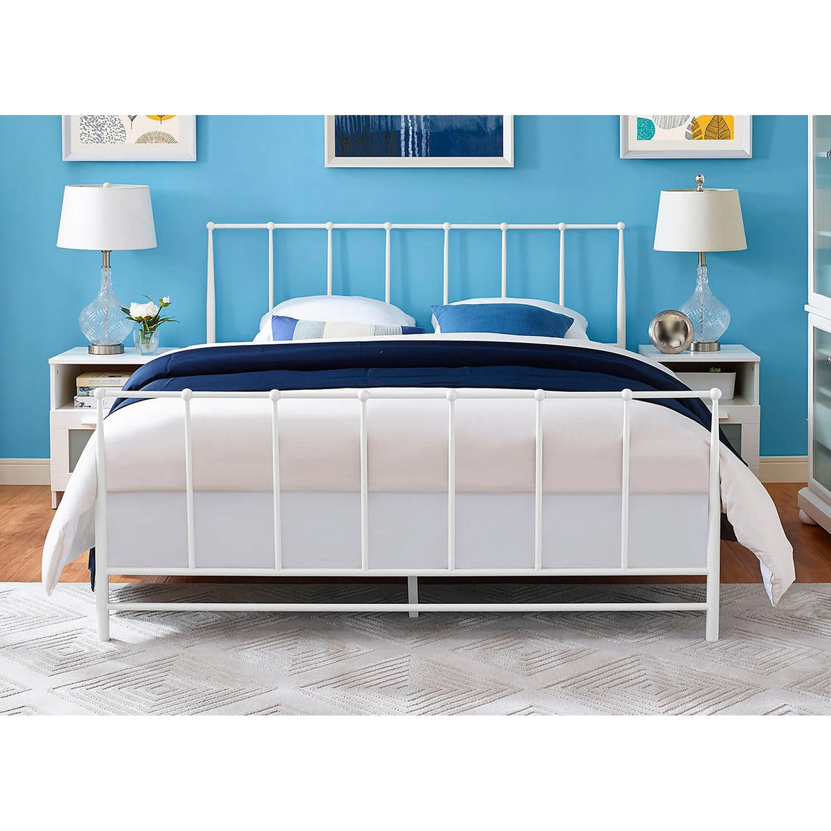 White King Size Metal Bed Frame T28662