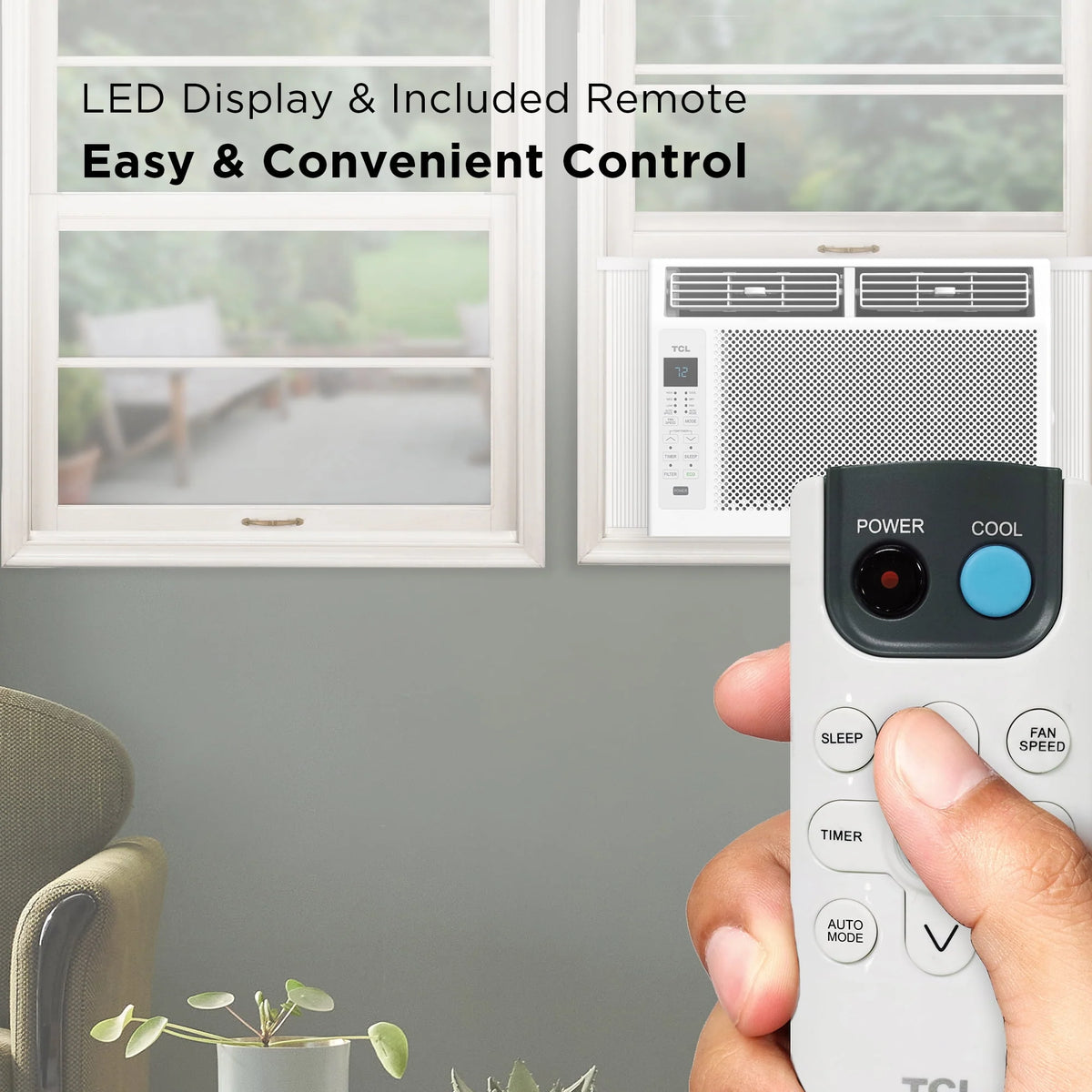 5,000 BTU White Window Air Conditioner U19560