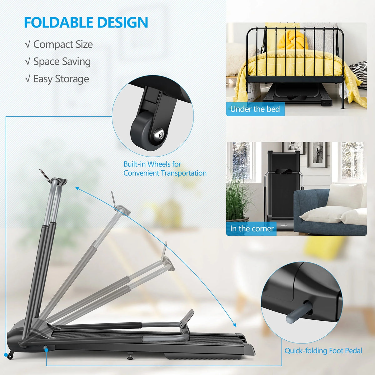 Folding Treadmill G888