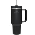 40 oz Black Stainless Steel Insulated Tumbler with Lid and Straw T790882