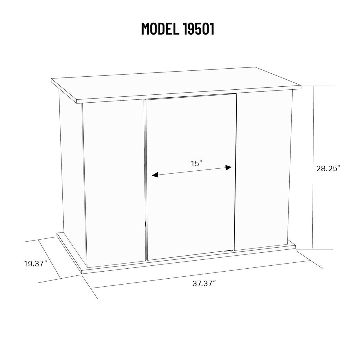 Wood Aquarium Stand I732