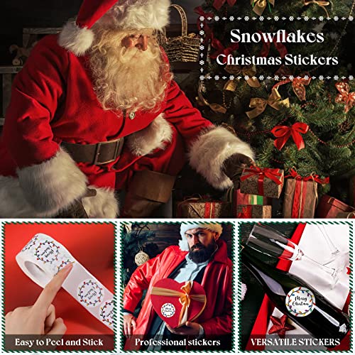 1000 Pcs 1.5 Inch Christmas Stickers (Black) Y484