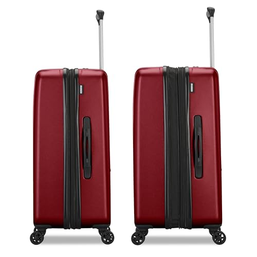 Hardshell Luggage Set 2 Piece Set 20/28" Spinner Wheels Expandable Black E53323