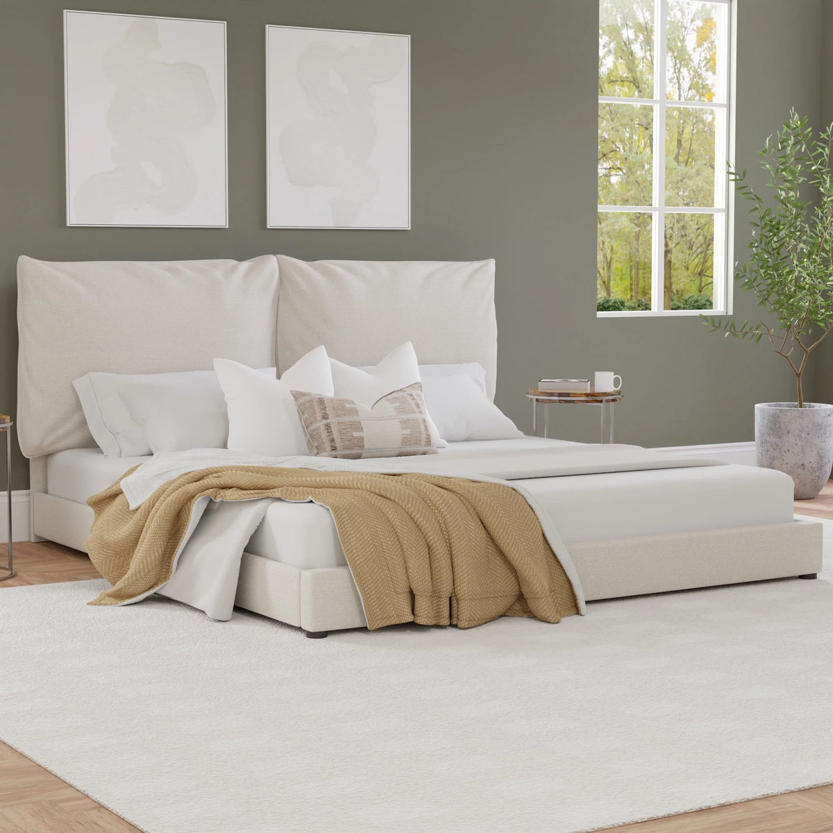 Queen Platform Bed U982