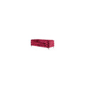 Red Velvet Tufted Loveseat T7350