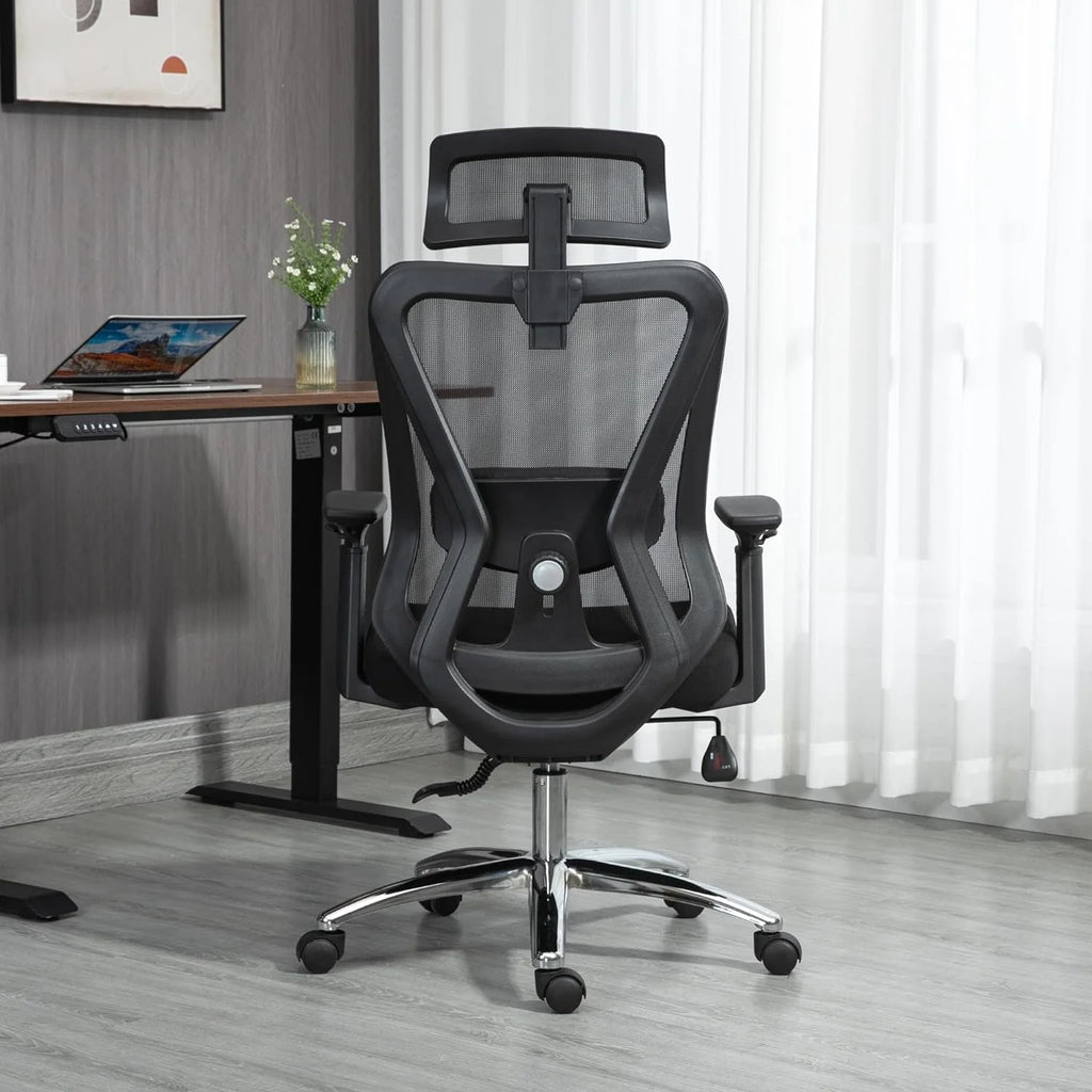 Black Mesh Ergonomic High Back Office Chair with Lumbar Support E880