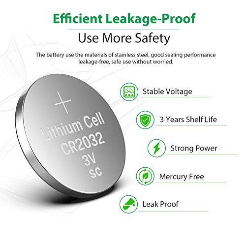 CR2032 3V Lithium Battery 10-Pack J62737