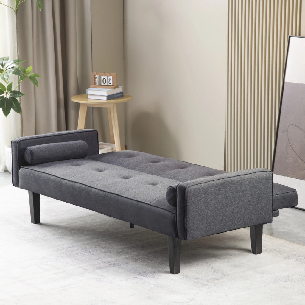 Convertible Futon Sofa Bed with Armrests X40651